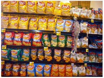 Grocery Chip Display Rack